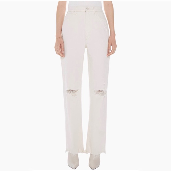 MOTHER SUPERIOR unnatural acts HIGH WAISTED TUNNEL VISION SNEAK wide leg JEANS - Picture 3 of 10